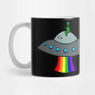 Peace Rainbow UFO Mug